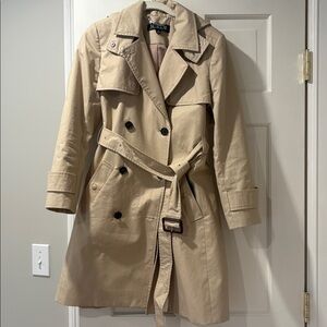 J. Crew Beige Trench Coat with Belt